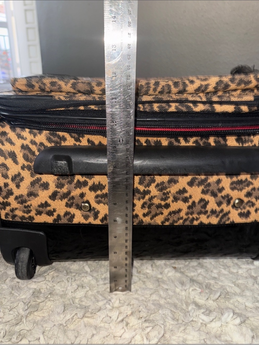 Diane Von Furstenberg MadagascarLeopard Print 1 Piece Rolling suitcase - Picture 5 of 10